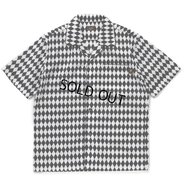 画像1: 【30%OFF】RATS/CHECKERD FLAG S/S SHIRT（BLACK）［チェッカーフラッグシャツ-24春夏］