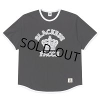 BlackEyePatch/CROWN LOGO RIBBED TEE（BLACK）