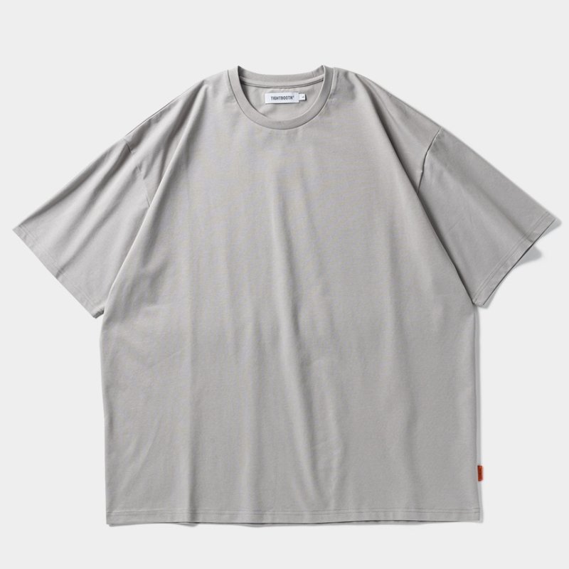 画像1: TIGHTBOOTH/JING T-SHIRT（Gray）［プレーンT-24春夏］