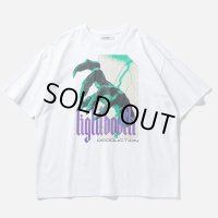 【30%OFF】TIGHTBOOTH/HAND T-SHIRT（White）［プリントT-24春夏］