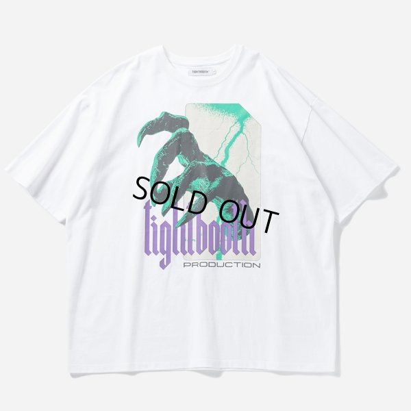 画像1: 【30%OFF】TIGHTBOOTH/HAND T-SHIRT（White）［プリントT-24春夏］