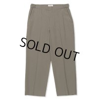 【40%OFF】CALEE/R/SUCKER WIDE SLACKS（OLIVE）［シアサッカーワイドスラックス-24春夏］