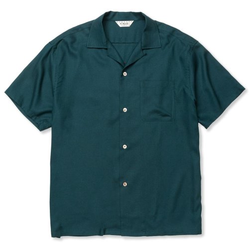 他の写真1: CALEE/EMBROIDERY "BLATANT LOCALISM" OPEN COLLAR SH（GREEN）［オープンカラーシャツ-24春夏］