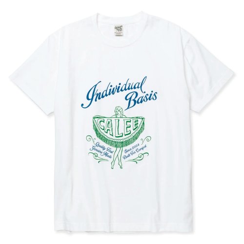 他の写真1: 【30%OFF】CALEE/STRETCH SYNDICATE RETRO GIRL VINTAGE T-SHIRT ＜NATURALLY PAINT DESIGN＞（WHITE）［プリントT-24春夏］