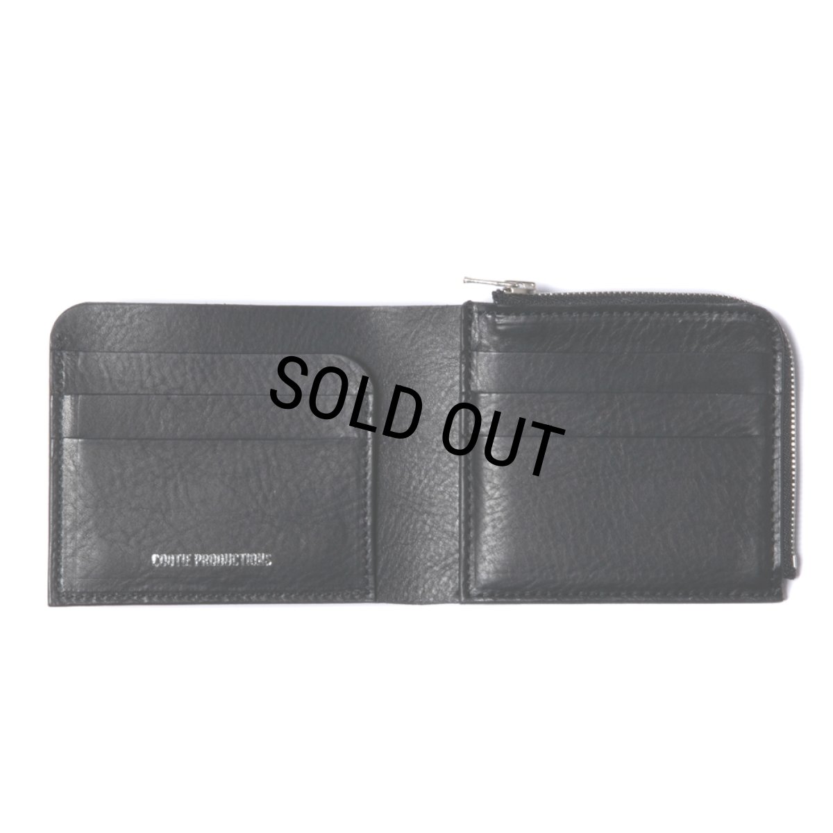 画像3: COOTIE PRODUCTIONS/Leather Bifold Purse（Black）［レザーウォレット-24春夏］ (3)