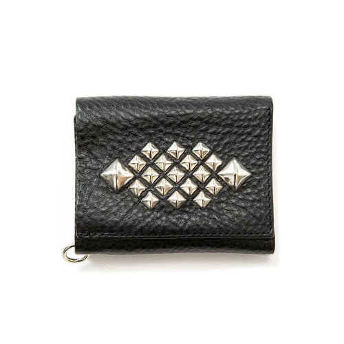 他の写真1: CALEE/STUDS LEATHER MULTI WALLET（BLACK）［スタッズレザーマルチウォレット-24春夏］