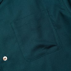 画像4: CALEE/EMBROIDERY "BLATANT LOCALISM" OPEN COLLAR SH（GREEN）［オープンカラーシャツ-24春夏］ (4)