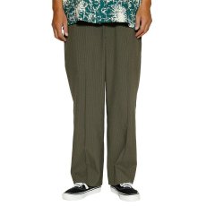 画像2: 【40%OFF】CALEE/R/SUCKER WIDE SLACKS（OLIVE）［シアサッカーワイドスラックス-24春夏］ (2)