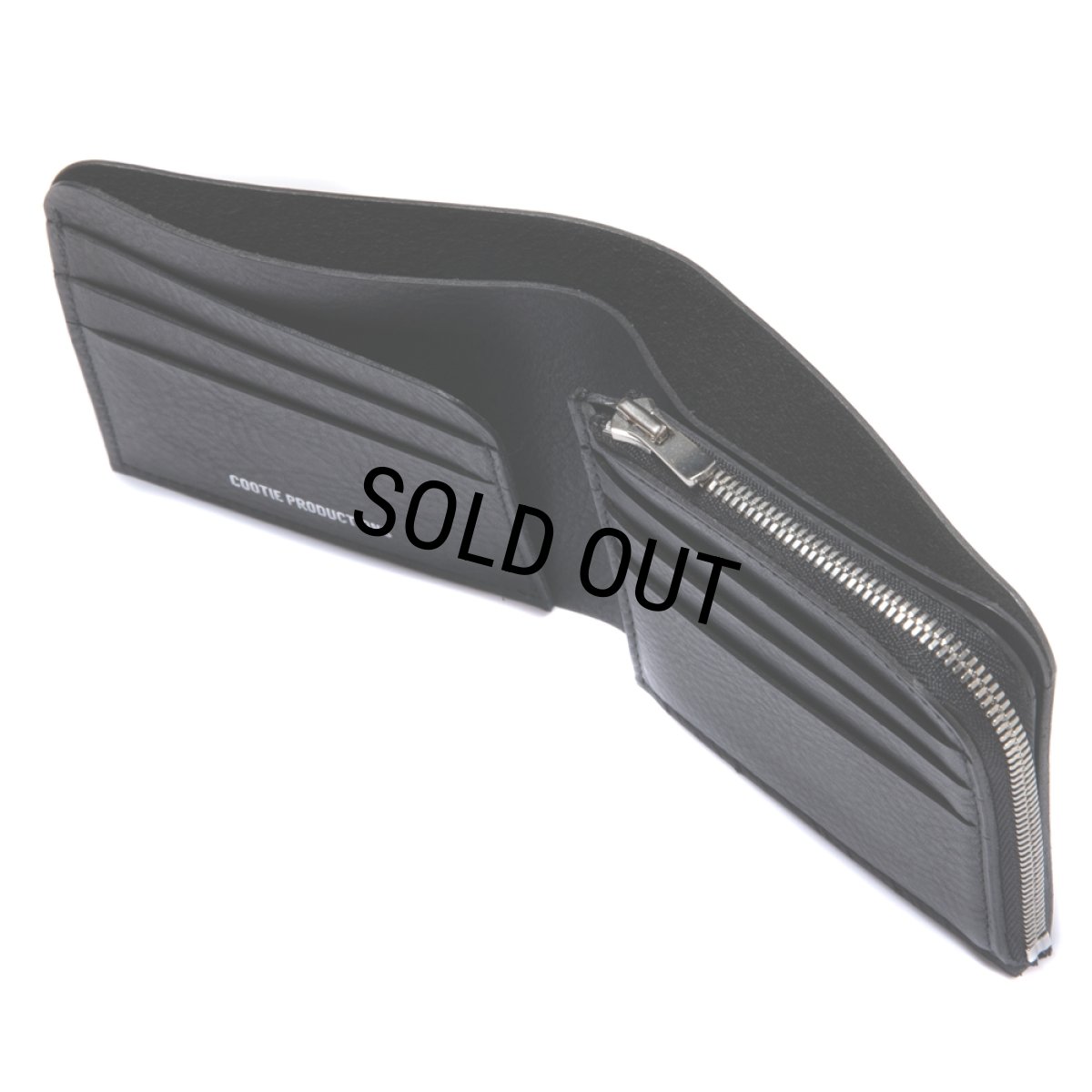 画像4: COOTIE PRODUCTIONS/Leather Bifold Purse（Black）［レザーウォレット-24春夏］ (4)