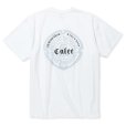 画像2: 【30%OFF】CALEE/STRETCH EMBLEM LOGO TEE ＜NATURALLY PAINT DESIGN＞（WHITE）［プリントT-24春夏］ (2)
