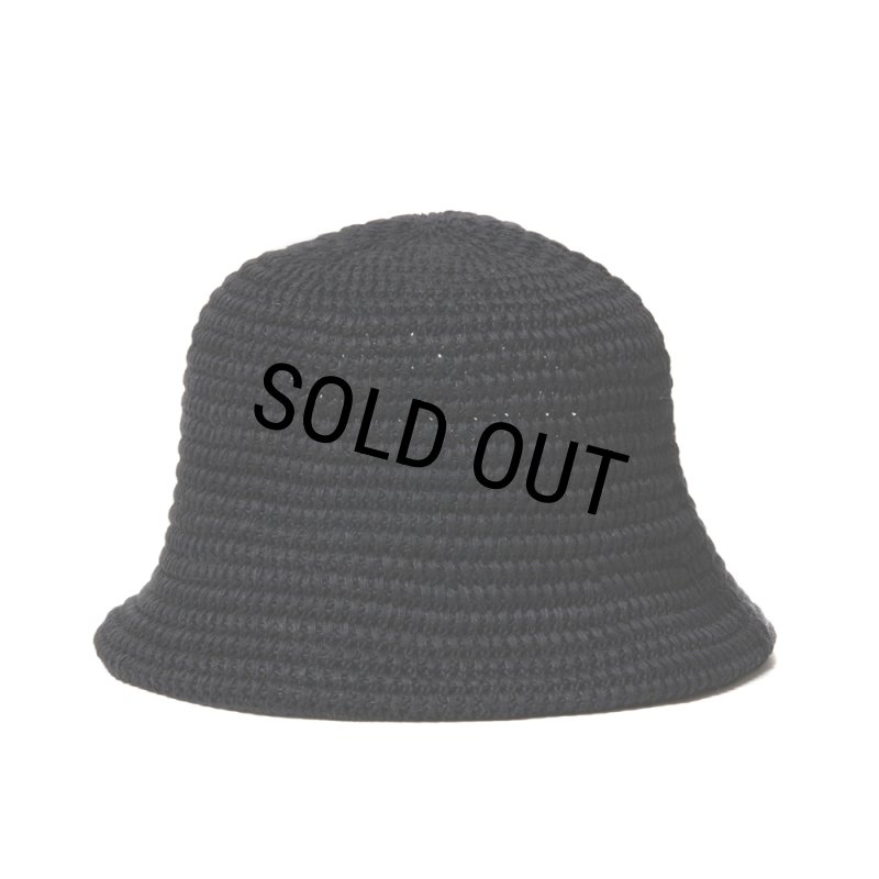 cootie クラッシャーハット24SS COOTIE PRODUCTIONS/Knit Crusher Hat(Black)[クラッシャー