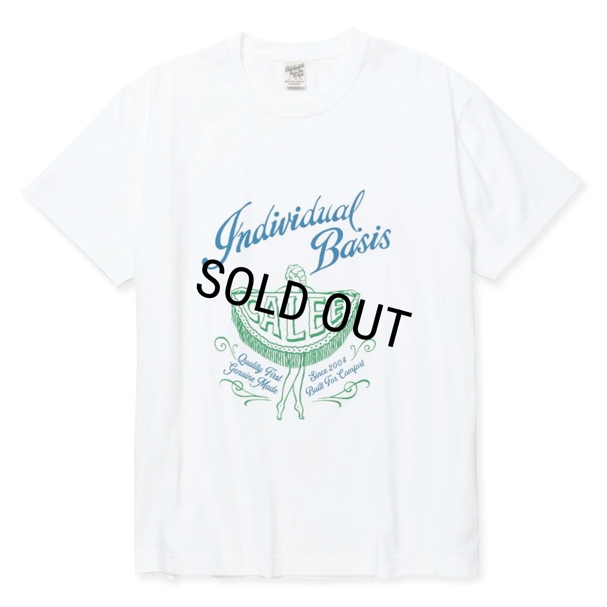 画像1: 【40%OFF】CALEE/STRETCH SYNDICATE RETRO GIRL VINTAGE T-SHIRT ＜NATURALLY PAINT DESIGN＞（WHITE）［プリントT-24春夏］ (1)
