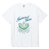 【30%OFF】CALEE/STRETCH SYNDICATE RETRO GIRL VINTAGE T-SHIRT ＜NATURALLY PAINT DESIGN＞（WHITE）［プリントT-24春夏］