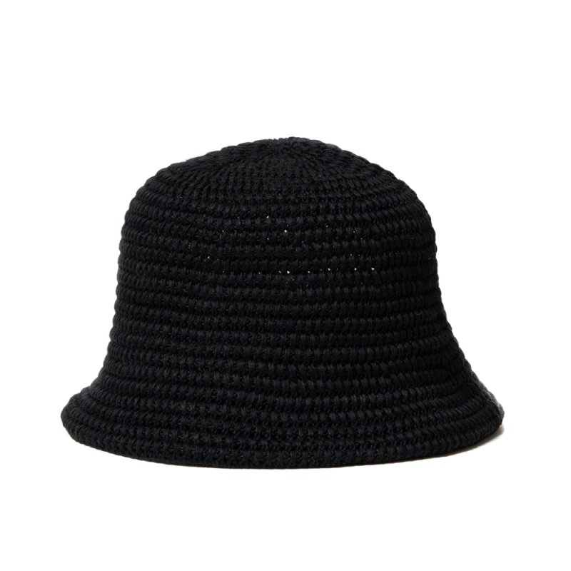 画像1: COOTIE PRODUCTIONS/Knit Crusher Hat（Black）［クラッシャーハット-24春夏］