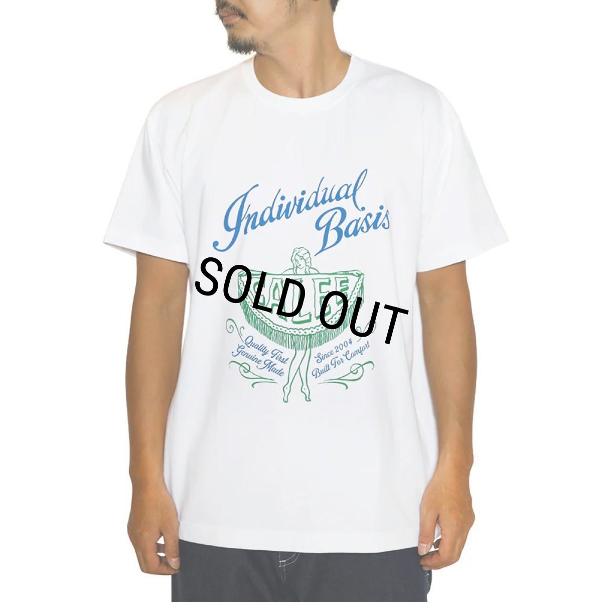 画像2: 【40%OFF】CALEE/STRETCH SYNDICATE RETRO GIRL VINTAGE T-SHIRT ＜NATURALLY PAINT DESIGN＞（WHITE）［プリントT-24春夏］ (2)