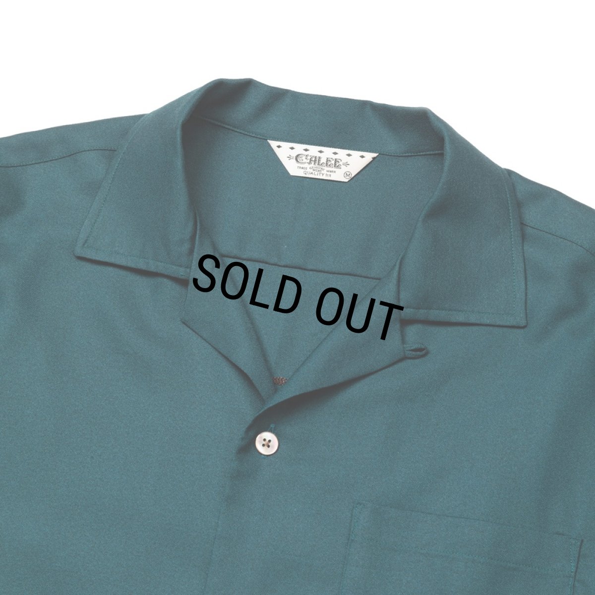 画像3: CALEE/EMBROIDERY "BLATANT LOCALISM" OPEN COLLAR SH（GREEN）［オープンカラーシャツ-24春夏］ (3)