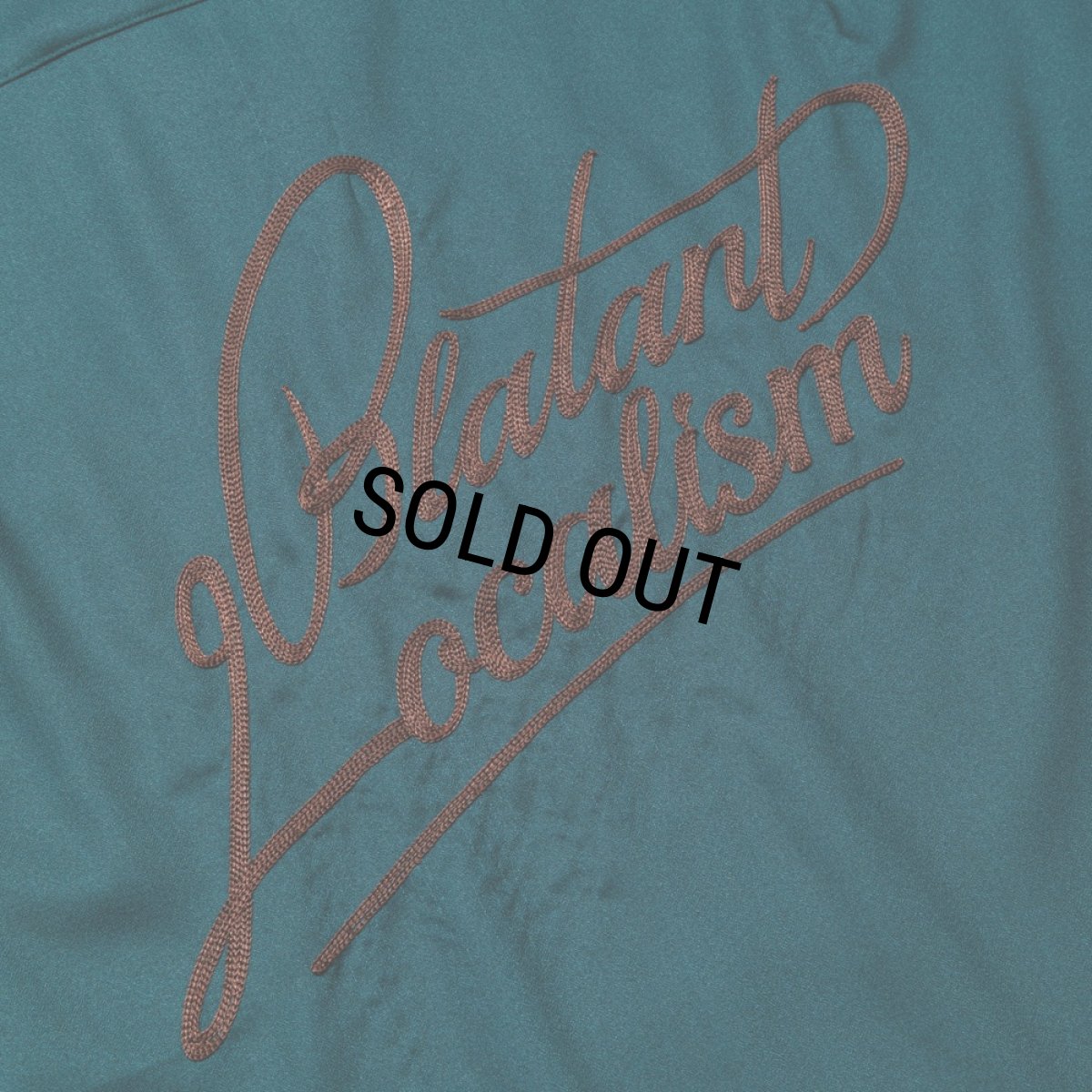 画像7: CALEE/EMBROIDERY "BLATANT LOCALISM" OPEN COLLAR SH（GREEN）［オープンカラーシャツ-24春夏］ (7)