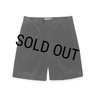 WACKO MARIA/DOUBLE PLEATED CHINO SHORT TROUSERS（BLACK
