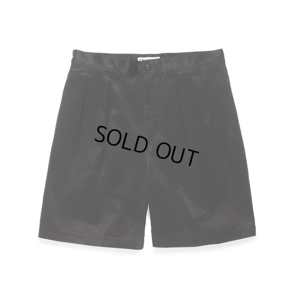 画像1: WACKO MARIA/DOUBLE PLEATED CHINO SHORT TROUSERS（BLACK）［ツータックチノショーツ-24春夏］