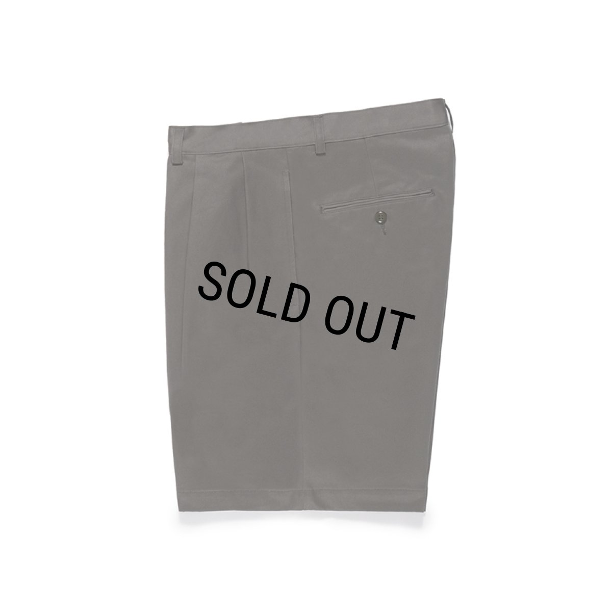 画像2: WACKO MARIA/DOUBLE PLEATED CHINO SHORT TROUSERS（GRAY）［ツータックチノショーツ-24春夏］ (2)