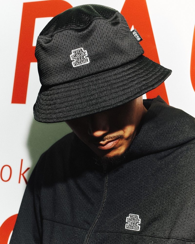 画像3: BlackEyePatch/SMALL OG LABEL MESH BUCKET HAT（BLACK）