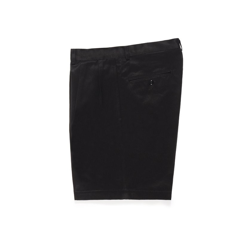 画像2: WACKO MARIA/DOUBLE PLEATED CHINO SHORT TROUSERS（BLACK）［ツータックチノショーツ-24春夏］