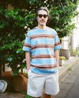 画像2: WACKO MARIA/STRIPED T-SHIRT（BLUE）［ストライプT-24春夏］ (2)