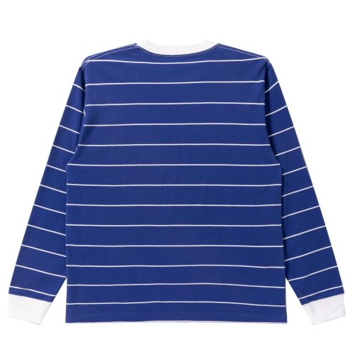 他の写真2: BlackEyePatch/OE LOGO EMBROIDERED STRIPED L/S TEE（BLUE）