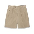 WACKO MARIA/DOUBLE PLEATED CHINO SHORT TROUSERS（BEIGE）［ツータックチノショーツ-24春夏］