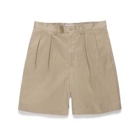 WACKO MARIA/DOUBLE PLEATED CHINO SHORT TROUSERS（BEIGE）［ツータックチノショーツ-24春夏］