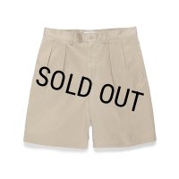 WACKO MARIA/DOUBLE PLEATED CHINO SHORT TROUSERS（BEIGE）［ツータックチノショーツ-24春夏］