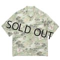 WACKO MARIA/HAWAIIAN SHIRT（GREEN）［ハワイアンシャツ-24春夏］