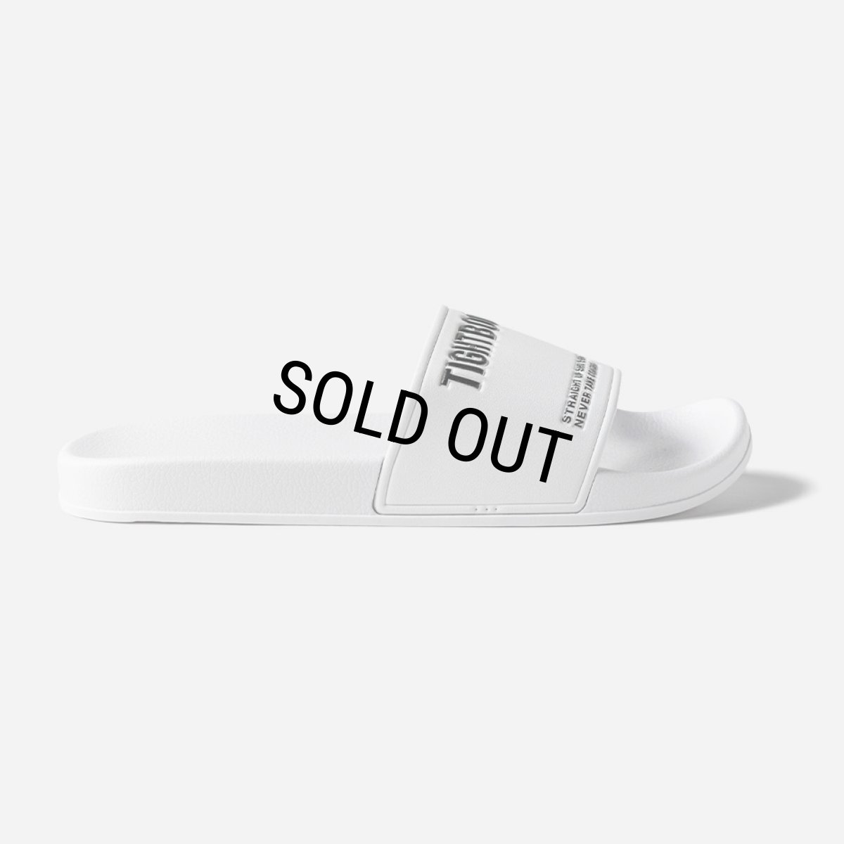 画像3: TIGHTBOOTH/LABEL LOGO SLIDE SANDAL（White）［スライドサンダル-24春夏］ (3)