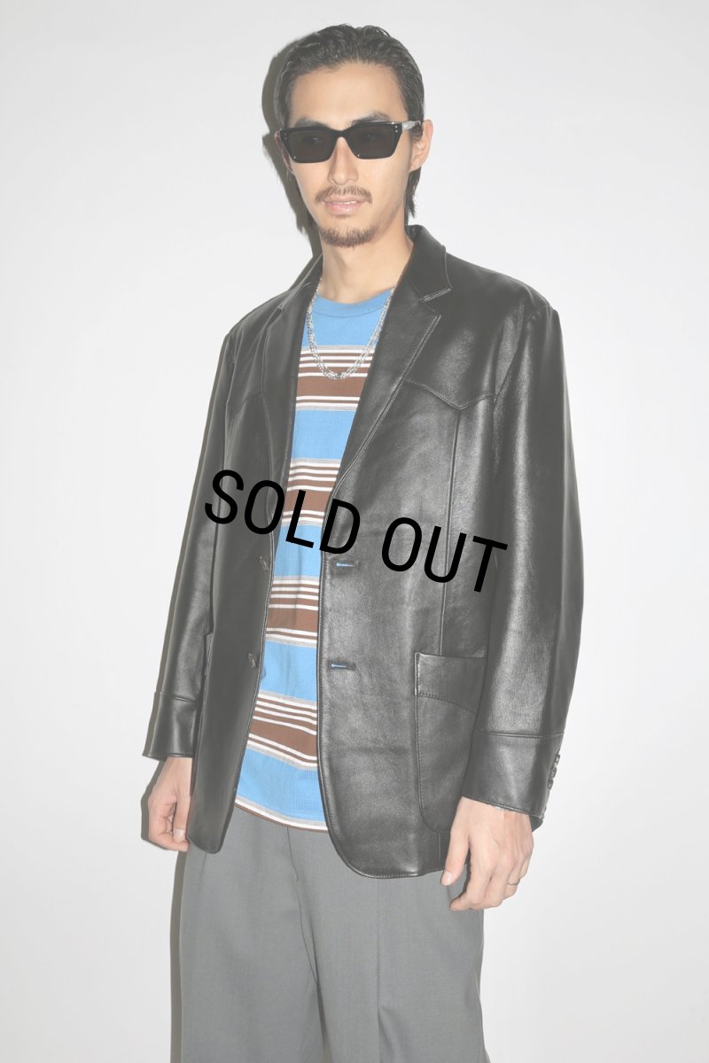 画像3: WACKO MARIA/STRIPED T-SHIRT（BLUE）［ストライプT-24春夏］ (3)