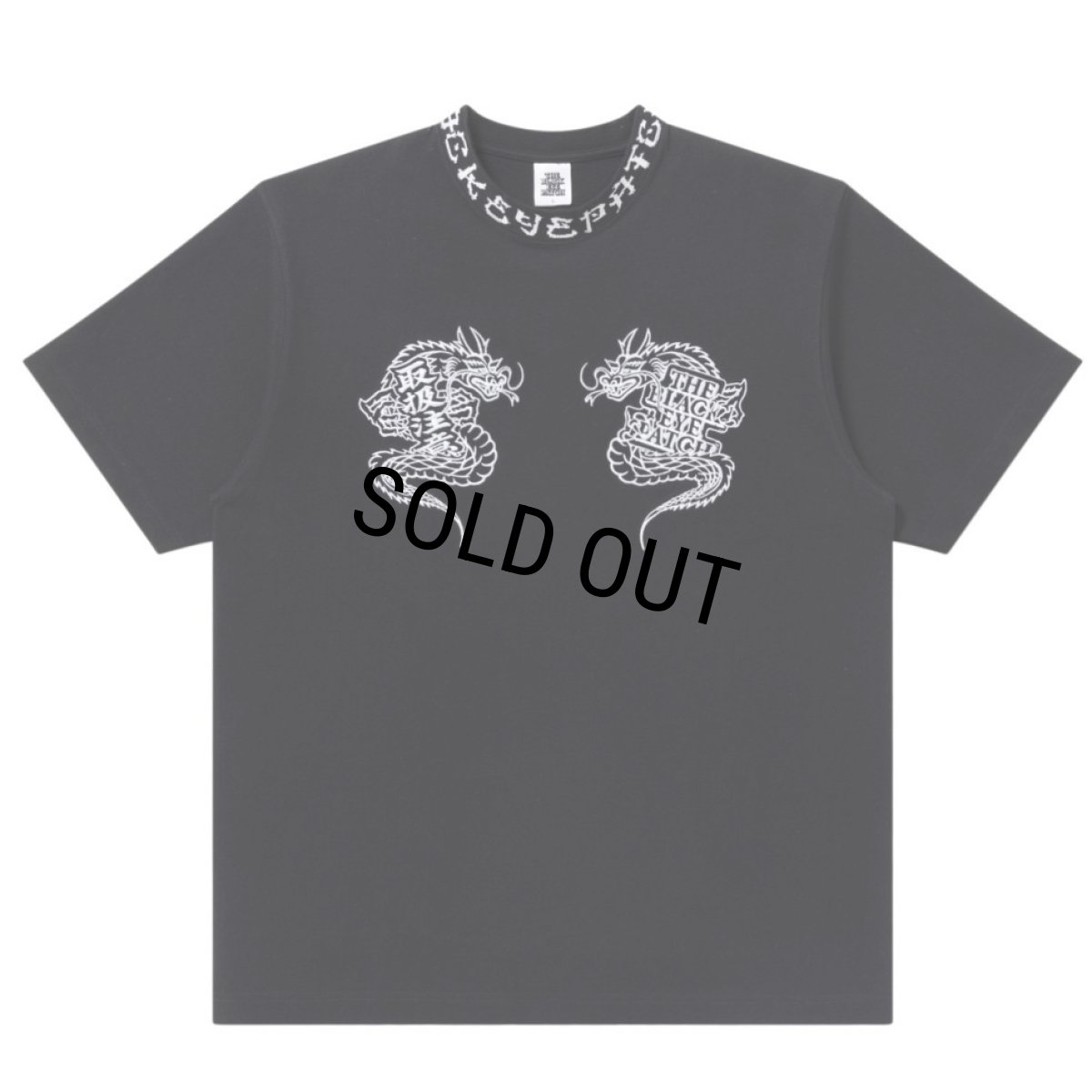 画像1: BlackEyePatch/DRAGON KANJI RIBBED TEE(BLACK) (1)