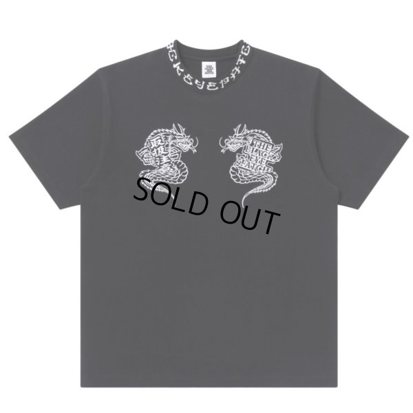 画像1: BlackEyePatch/DRAGON KANJI RIBBED TEE（BLACK）