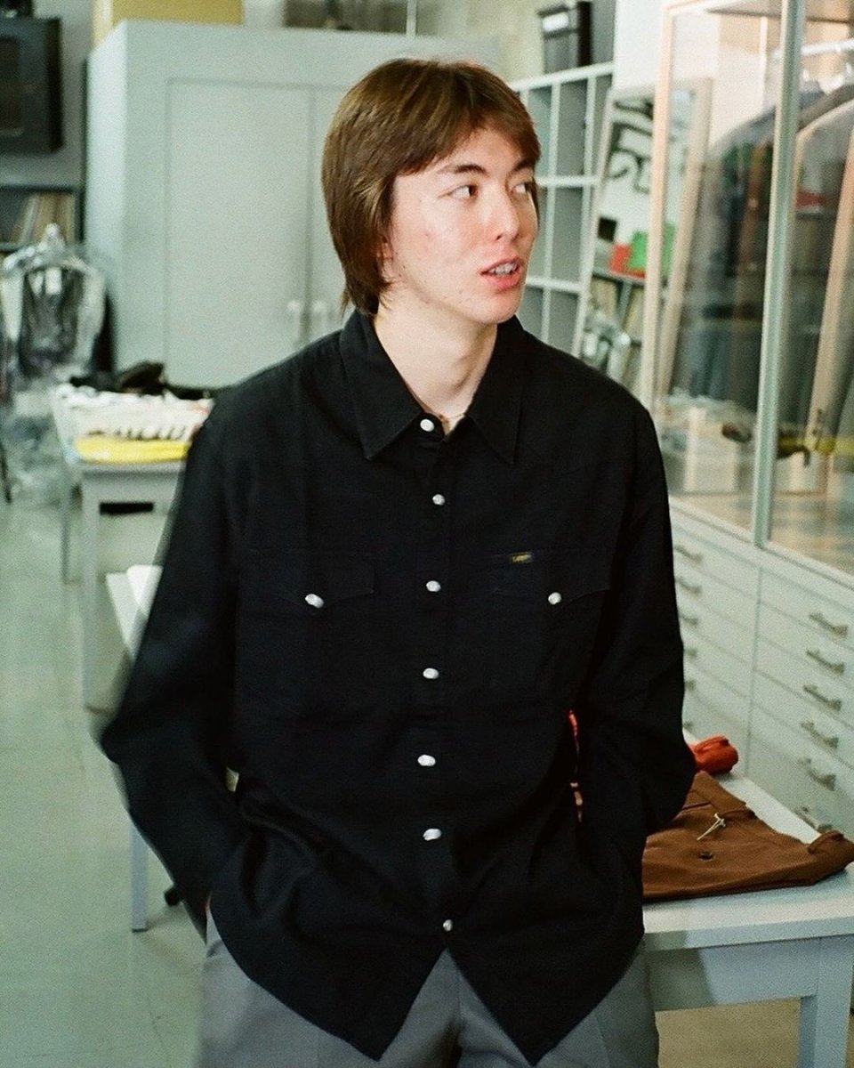 画像2: WACKO MARIA/LEE / DENIM WESTERN SHIRT（BLACK）［デニムウエスタンシャツ-24春夏］ (2)