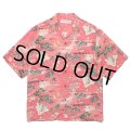 WACKO MARIA/HAWAIIAN SHIRT（RED）［ハワイアンシャツ-24春夏］