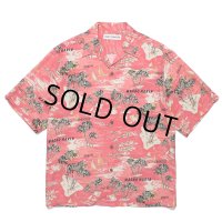 WACKO MARIA/HAWAIIAN SHIRT（RED）［ハワイアンシャツ-24春夏］