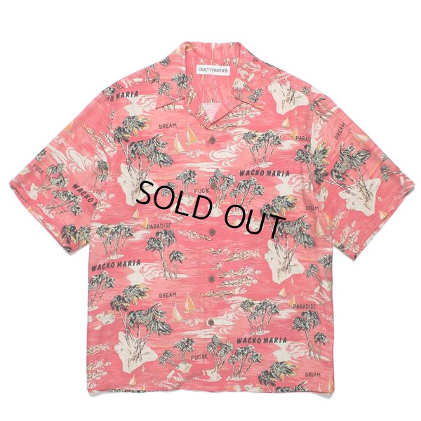 画像1: WACKO MARIA/HAWAIIAN SHIRT（RED）［ハワイアンシャツ-24春夏］