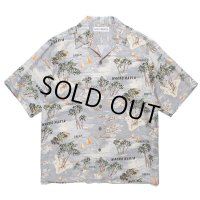 WACKO MARIA/HAWAIIAN SHIRT（GRAY）［ハワイアンシャツ-24春夏］
