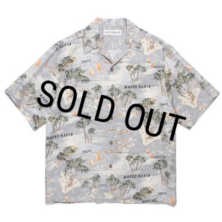 WACKO MARIA/HAWAIIAN SHIRT（GRAY）［ハワイアンシャツ-24春夏
