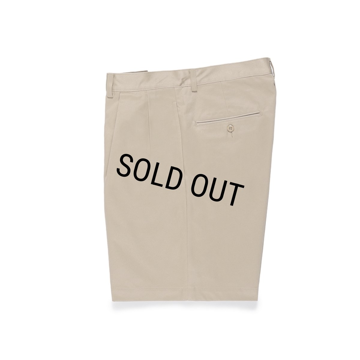 画像2: WACKO MARIA/DOUBLE PLEATED CHINO SHORT TROUSERS（BEIGE）［ツータックチノショーツ-24春夏］ (2)