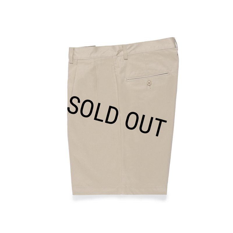 WACKO MARIA/DOUBLE PLEATED CHINO SHORT TROUSERS（BEIGE