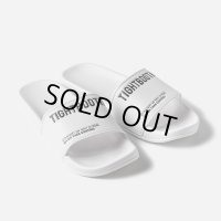 TIGHTBOOTH/LABEL LOGO SLIDE SANDAL（White）［スライドサンダル-24春夏］