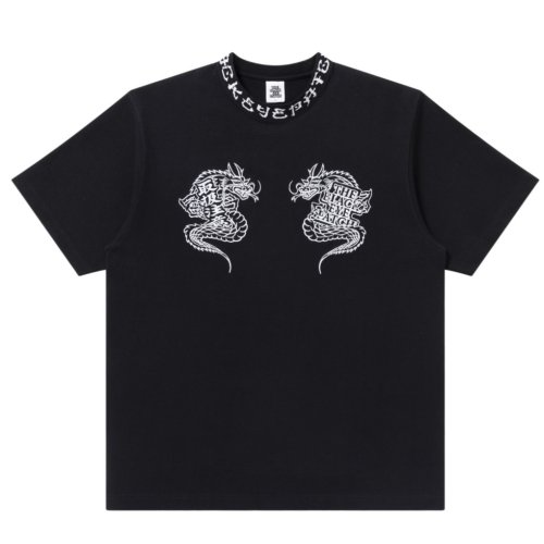 他の写真1: BlackEyePatch/DRAGON KANJI RIBBED TEE（BLACK）