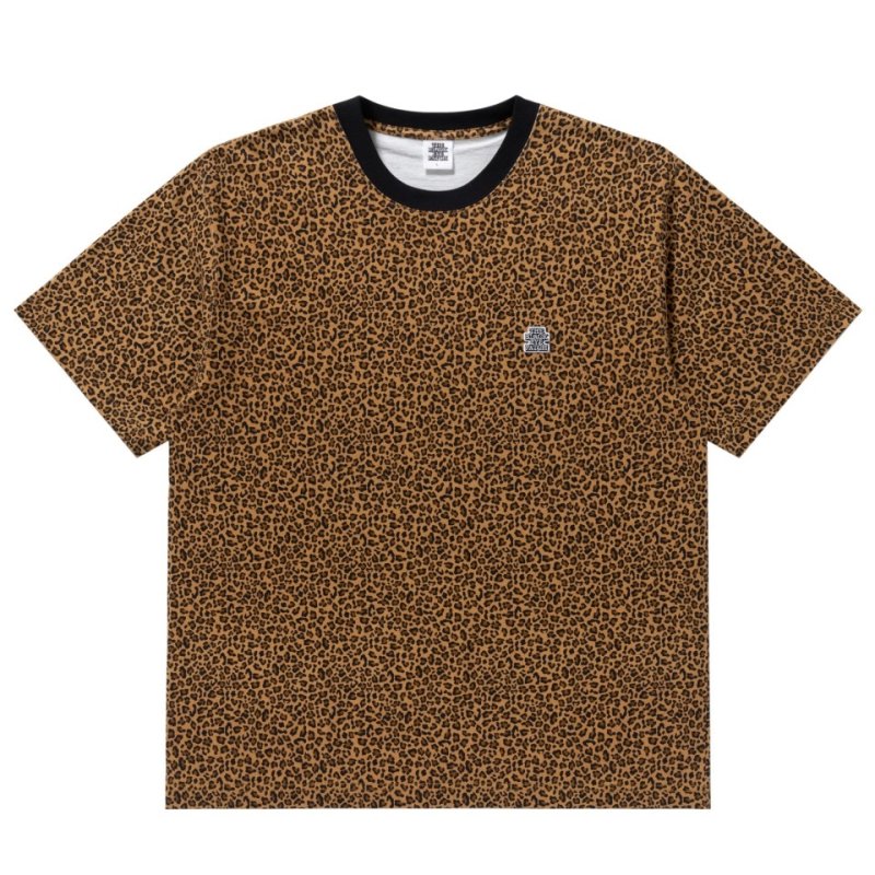 画像1: BlackEyePatch/OG LABEL LEOPARD PATTERNED TEE(MULTI)