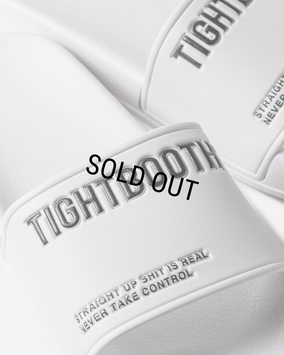 画像7: TIGHTBOOTH/LABEL LOGO SLIDE SANDAL（White）［スライドサンダル-24春夏］ (7)
