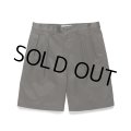 WACKO MARIA/DOUBLE PLEATED CHINO SHORT TROUSERS（GRAY）［ツータックチノショーツ-24春夏］