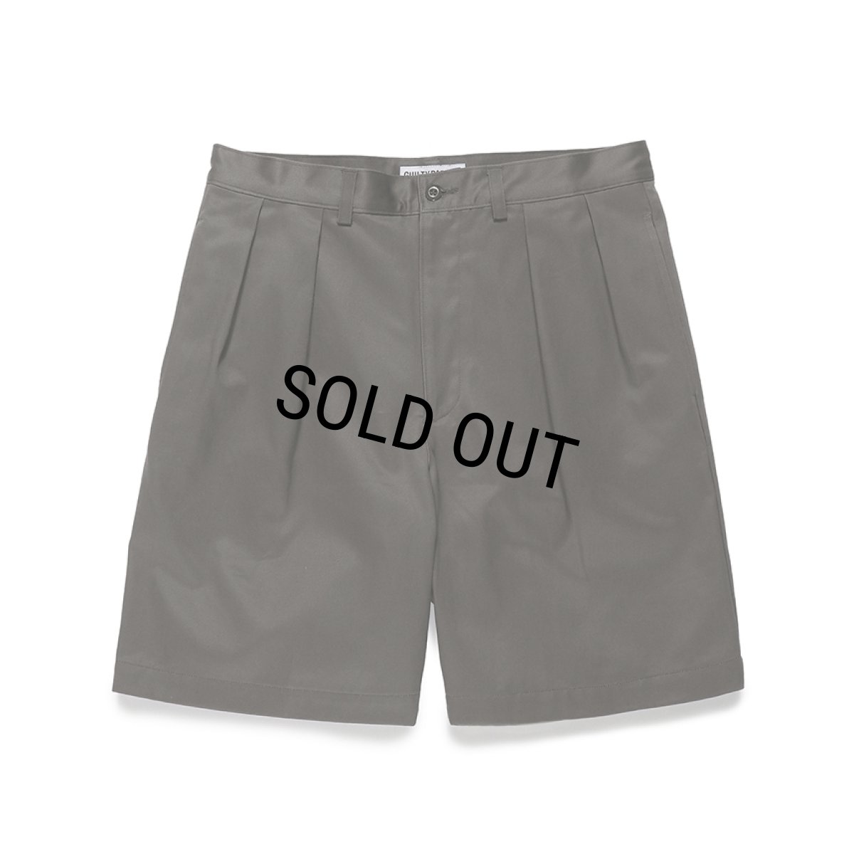 画像1: WACKO MARIA/DOUBLE PLEATED CHINO SHORT TROUSERS（GRAY）［ツータックチノショーツ-24春夏］ (1)